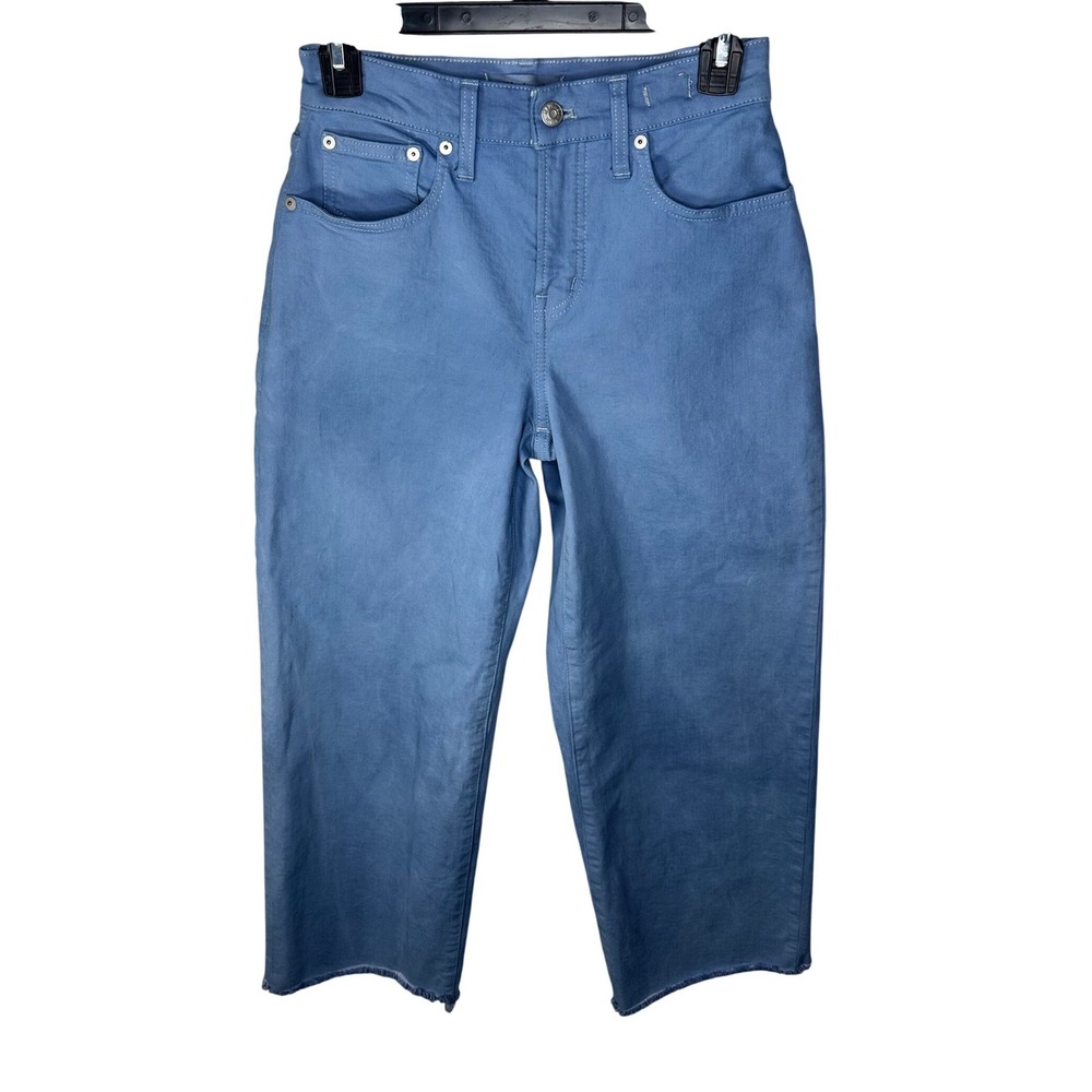 Women's Madewell The Perfect Vintage Wide Leg Crop Jeans Size 25P